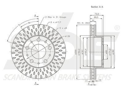 JARRULEVY SBS, 1 KPL/PKT, ETU, CITROEN, FIAT, PEUGEOT