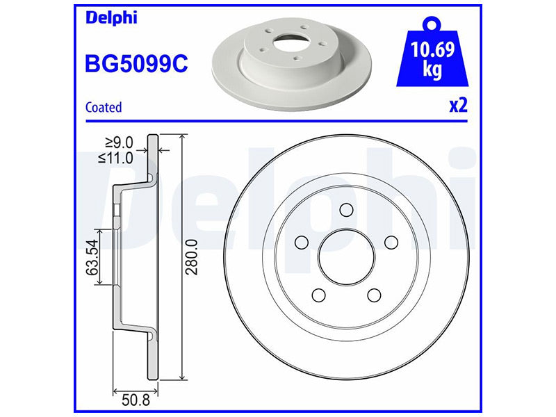 JARRULEVY DELPHI, 2 KPL/PKT, TAKA FORD
