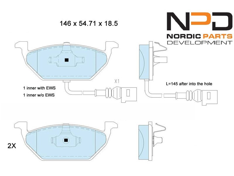 JARRUPALASARJA NPD ETU, AUDI, SEAT, SKODA, VW