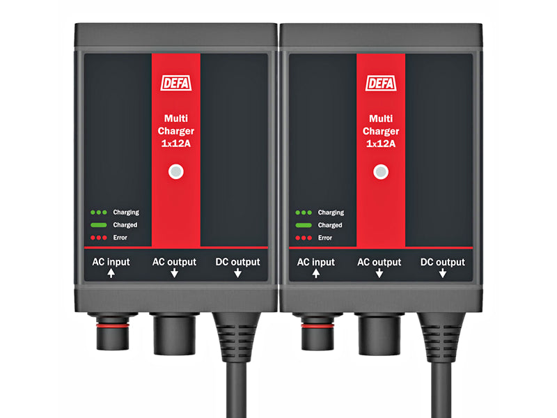 DEFA MULTICHARGER 12V/2X12A PLUGIN