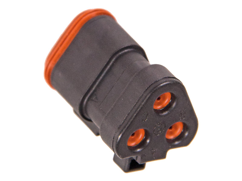DEUTSCH PISTOKE 3-NAP. MUSTA P012, E-TIIVISTE, END CAP