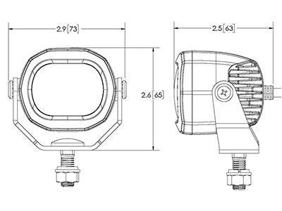LED TRUKKIVALO PUNAINEN VIIVA 12-80V /R10/CE