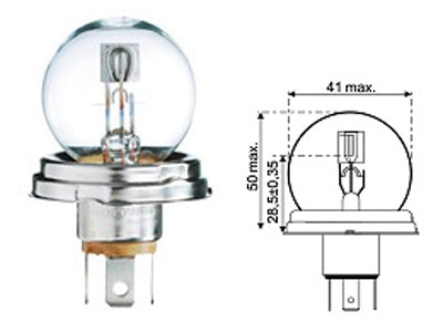 AUTOLAMPPU 1202 55/50W R2 P45T