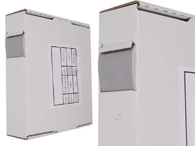 KUTISTESUKKAKELA, 5M, HARMAA, 25,4/12,7, 125C, UL224