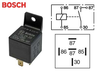 RELE 24V 20A 2X 87