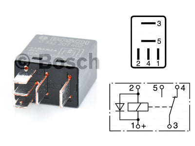 MIKRORELE BOSCH 24V 10A DIODI