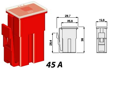 SULAKE CLIP 45A PUNAINEN