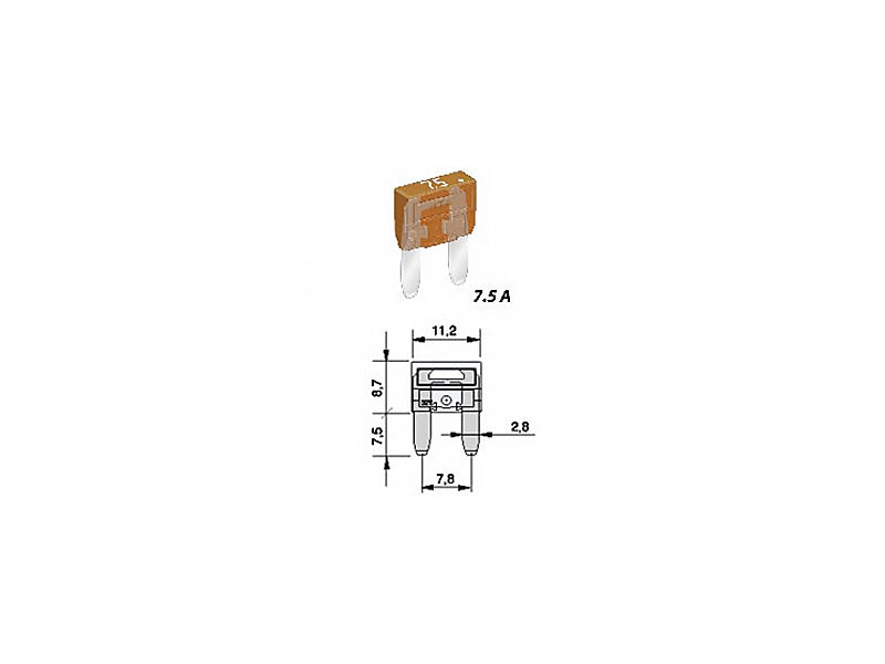 SULAKE MINI GM 7,5A