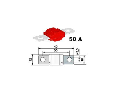 SULAKE MIDI 50A PUNAINEN