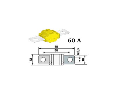 SULAKE MIDI 60A KELTAINEN