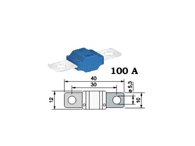 SULAKE MIDI 100A SININEN
