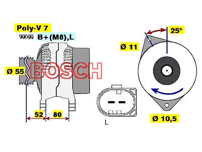 LATURI IVECO 14/140A BOSCH