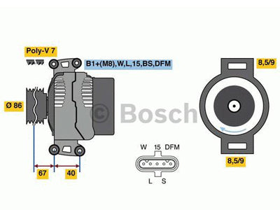 LATURI BOSCH 24V 112A