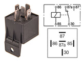 RELE 12V 20/30A, 87A 5-NAP, PITIMELLÄ