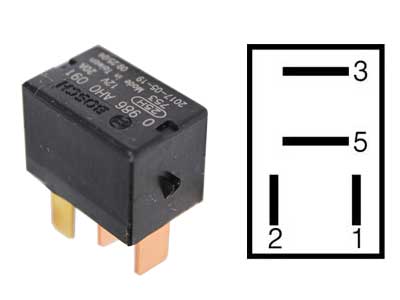 MIKRORELE BOSCH 12V 20A VASTUKSELLA
