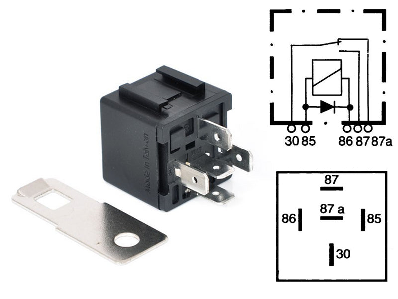 RELE 24V 10/20A 5-N, 87A DIODI
