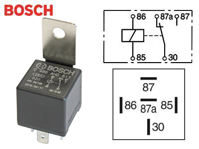 RELE 24V 10/20A 5-N. 87A, PITIMELLÄ