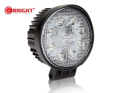 C-BRIGHT LED-TYÖVALO 27W PYÖREÄ 10-30V #