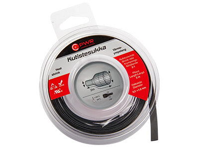 C-PWR KUTISTESUKKA 3,2-1,6MM MUSTA 2M