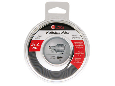 C-PWR KUTISTESUKKA 9,5-4,8MM MUSTA 2M
