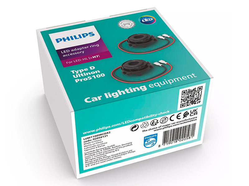 ADAPTERIPARI H7 LED POLTTIMOILLE TYYPPI RCD