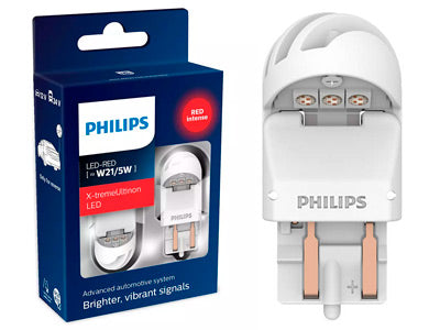 POLTTIMOPARI PHILIPS W21/5 LED RED 12/24V