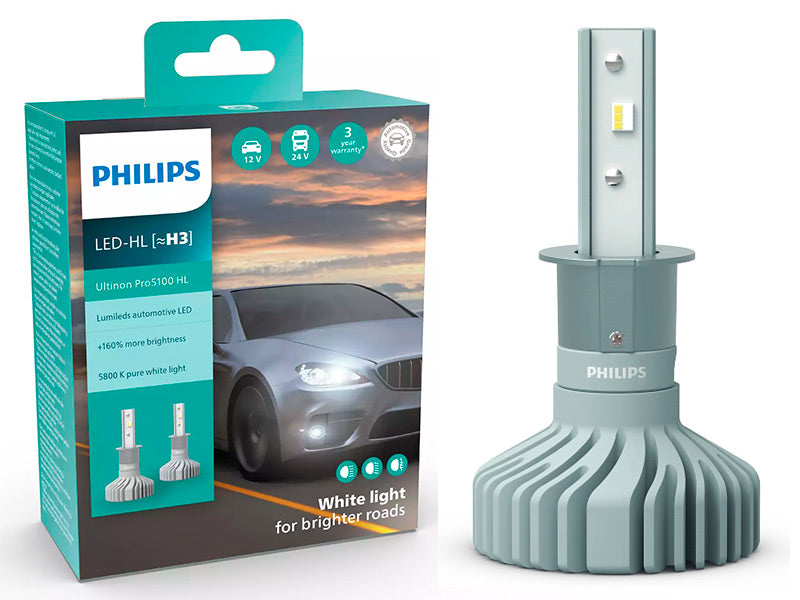 POLTTIMOPARI PHILIPS LED H3 12/24V PRO5100