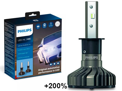 POLTTIMOPARI PHILIPS LED H3 ULTINON PRO9000 HL