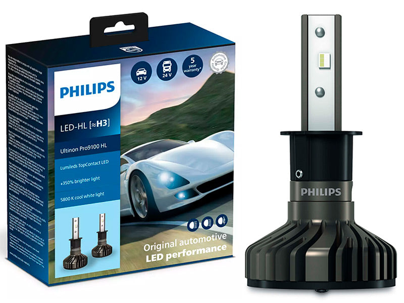 POLTTIMOPARI PHILIPS LED H3 12/24V PRO9100