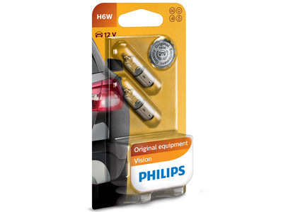 POLTTIMOPARI PHILIPS 12W H6W BAX9S BLISTER