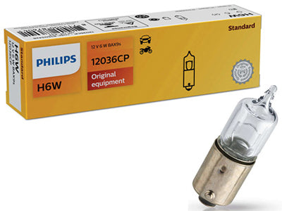 POLTTIMO PHILIPS 12W H6W BAX9S
