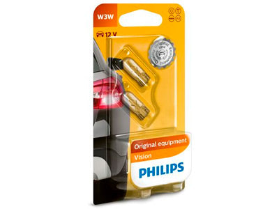 POLTTIMOPARI PHILIPS W3W 12V W2,1X9,5D BLISTER
