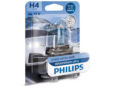 POLTTIMO PHILIPS H4 12V WHITEVISION ULTRA BLISTER