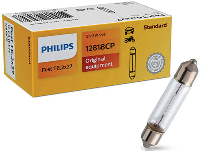 POLTTIMO PHILIPS FESTOON T6,2X27 12V 3W SV6