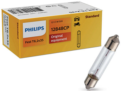 POLTTIMO PHILIPS FESTOON T6,2X35 12V 3W SV6