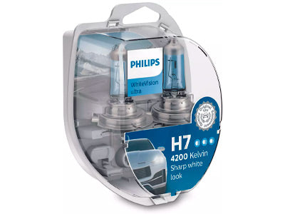 POLTTIMOPARI PHILIPS H7 12V WHITEVISION ULTRA BLISTER
