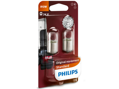 POLTTIMOPARI PHILIPS R10W 24V BA15S BLISTER