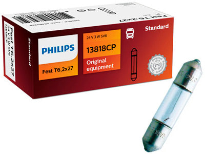 POLTTIMO PHILIPS FESTOON 24V T6,2X27 3W SV6