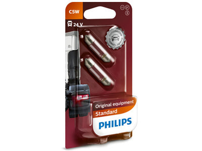 POLTTIMOPARI PHILIPS C5W 24V SV8,5 BLISTER