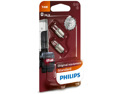 POLTTIMOPARI PHILIPS T4W 24V BA9S BLISTER