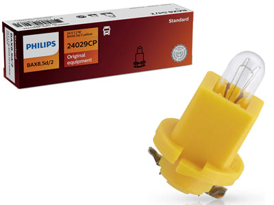 POLTTIMO PHILIPS 24V 1,2W BAX8,5D/2 YELLOW