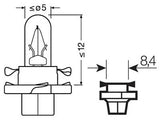 OSRAM ORIGINAL 12V BX8,4D 1,12W