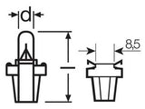 OSRAM ORIGINAL 12V BX8,5D 1,2W