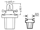 OSRAM ORIGINAL 12V B8,5D 1,2W