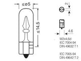 OSRAM ORIGINAL 12V 2W W2X4,6D
