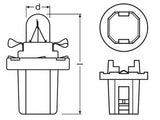 OSRAM ORIGINAL 24V 1,2W B8,5D