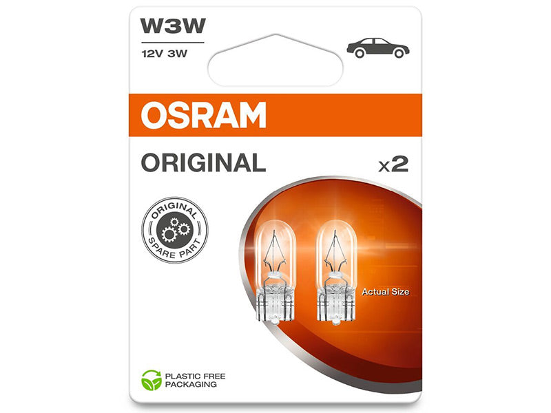 OSRAM ORIGINAL 12V W3W DOUBLE