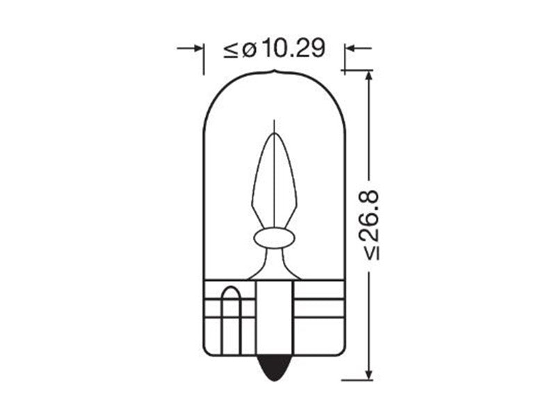 OSRAM ORIGINAL 12V W3W DOUBLE