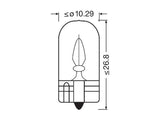 OSRAM ORIGINAL 12V W3W DOUBLE