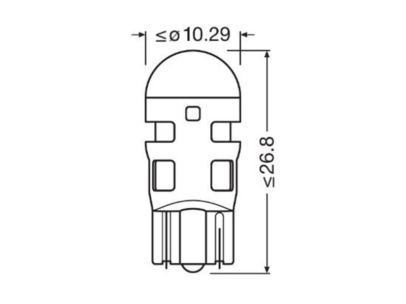 OSRAM LEDRIVING SL 12V W5W RED